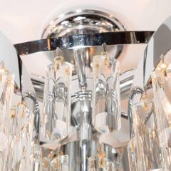 Mid Century Modern Chandelier Chrome Chandelier with Crystal Rods - 1460935