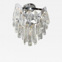 Mid Century Modern Chandelier Chrome Chandelier with Crystal Rods - 1462921