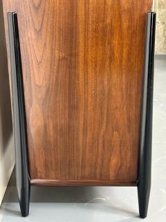 Mid Century Modern Chest West Michigan Furniture Co Ebony Walnut Metz - 2846512