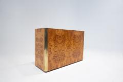 Mid Century Modern Chest in Ash Burl Brass - 2927959