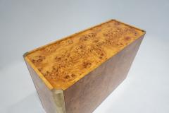 Mid Century Modern Chest in Ash Burl Brass - 2927962