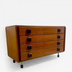 Mid Century Modern Chest of Drawers with Square Handles - 2791101