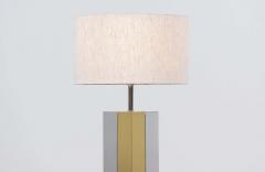 Mid Century Modern Chrome Brass Table Lamp - 2217339