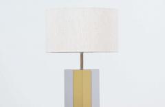 Mid Century Modern Chrome Brass Table Lamp - 2217340