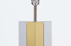 Mid Century Modern Chrome Brass Table Lamp - 2217342