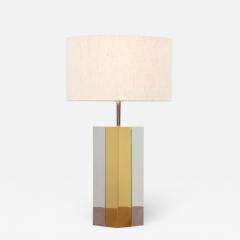 Mid Century Modern Chrome Brass Table Lamp - 2221728