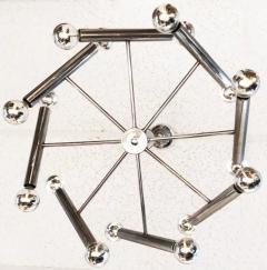 Mid Century Modern Chrome Sputnik 16 Light Chandelier Wired and Working - 3513635