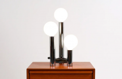 Mid Century Modern Chrome Tier Globe Table Lamp - 2496444