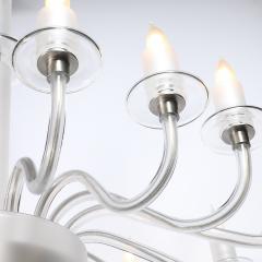 Mid Century Modern Classical Hand Blown Murano Glass 16 Arm Chandelier - 4827193