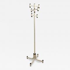 Mid Century Modern Coat Rack Made of steel in white Lacquer 1960s  - 2769883