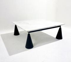 Mid Century Modern Coffee Table in Marble Steel - 2837957