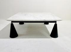 Mid Century Modern Coffee Table in Marble Steel - 2837959
