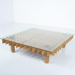 Mid Century Modern Coffee Table in the style of Gianfranco Frattini Italy - 4386977