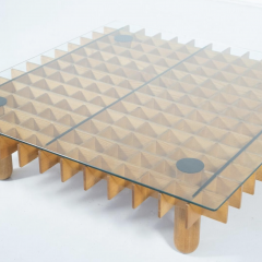 Mid Century Modern Coffee Table in the style of Gianfranco Frattini Italy - 4386978