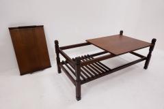 Mid Century Modern Coffee Table with Removable Tray - 2635641