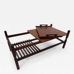Mid Century Modern Coffee Table with Removable Tray - 2642351