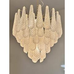 Mid Century Modern Conchiglie Murano Glass Gold Chandelier - 4476274