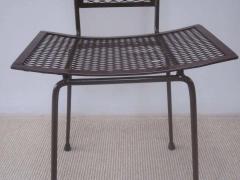 Mid Century Modern Craftsman Transparent Iron Desk Side Chair - 1844182