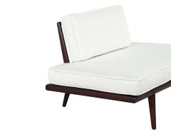 Mid Century Modern Cream Settee Lounger - 3995719