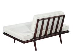 Mid Century Modern Cream Settee Lounger - 3995721