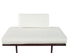 Mid Century Modern Cream Settee Lounger - 3995722