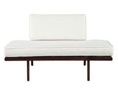 Mid Century Modern Cream Settee Lounger - 3995723