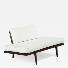 Mid Century Modern Cream Settee Lounger - 3998383