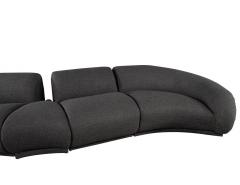 Mid Century Modern Curved Sectional Sofa 4 PC - 2836866