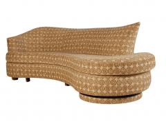 Mid Century Modern Curved Serpentine Sofa or Chaise Lounge - 2427952