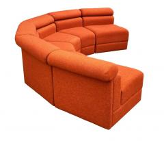 Mid Century Modern Curved or Circular Modular Serpentine Sofa - 2954836