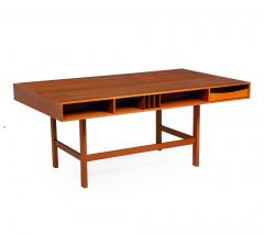 Mid Century Modern Danish Teakwood Desk by Peter Lovig Nielsen ca 1970s - 4501903