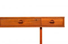 Mid Century Modern Danish Teakwood Desk by Peter Lovig Nielsen ca 1970s - 4501909