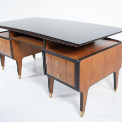 Mid Century Modern Desk by Vittorio Dassi Italy 1950s - 3893540