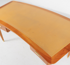 Mid Century Modern Desk with Leather Top Italy 1940s - 3738187