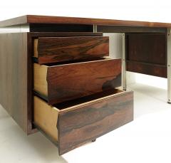 Mid Century Modern Desk with Two Sets of Drawers - 2827180