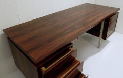 Mid Century Modern Desk with Two Sets of Drawers - 2827186