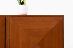 Mid Century Modern Diamond Front Walnut Credenza - 3102415