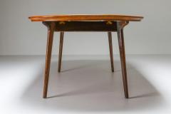 Mid Century Modern Dining Table in Weng and Cherry 1960s - 1585548