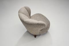 Mid Century Modern Easy Chairs with Lacquered Wood Legs Scandinavia 1950s - 2871709