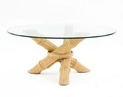 Mid Century Modern Faux Bamboo Coffee Table - 1468156