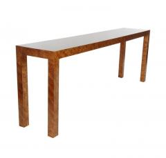 Mid Century Modern Faux Tortoise Shell Parsons Hallway Table or Console Table - 2011848