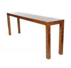 Mid Century Modern Faux Tortoise Shell Parsons Hallway Table or Console Table - 2011850