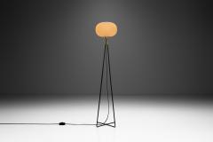 Mid Century Modern Floor Lamp with Geometric Base Europe ca 1950s - 3245452