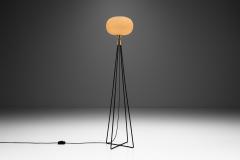 Mid Century Modern Floor Lamp with Geometric Base Europe ca 1950s - 3245457