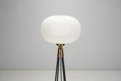 Mid Century Modern Floor Lamp with Geometric Base Europe ca 1950s - 3245462