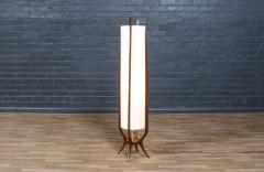 Mid Century Modern Floor Lamp with Sculpted Design by Roller Lamp Co  - 4366036
