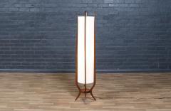 Mid Century Modern Floor Lamp with Sculpted Design by Roller Lamp Co  - 4366044
