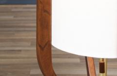 Mid Century Modern Floor Lamp with Sculpted Design by Roller Lamp Co  - 4366047