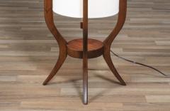 Mid Century Modern Floor Lamp with Sculpted Design by Roller Lamp Co  - 4366051