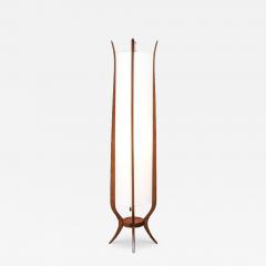 Mid Century Modern Floor Lamp with Sculpted Design by Roller Lamp Co  - 4368942